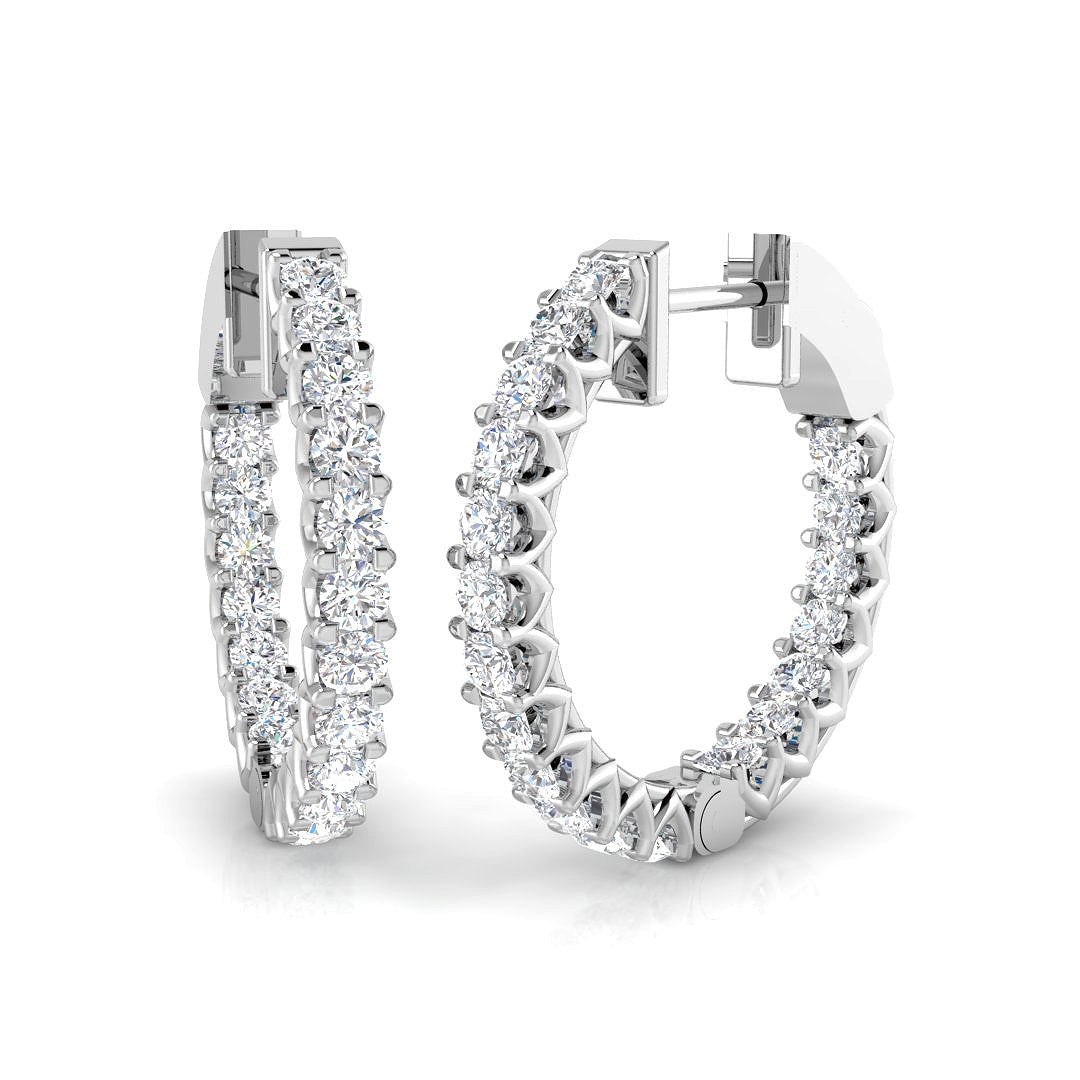 Round Diamond Earrings