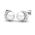 Round Pearl Earrings
