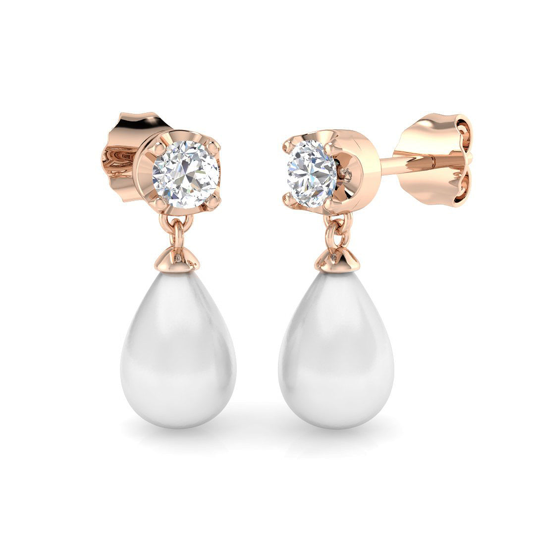 Pear Pearl Earrings