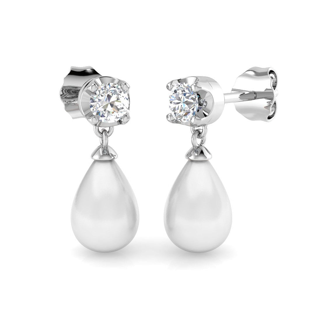 Pear Pearl Earrings