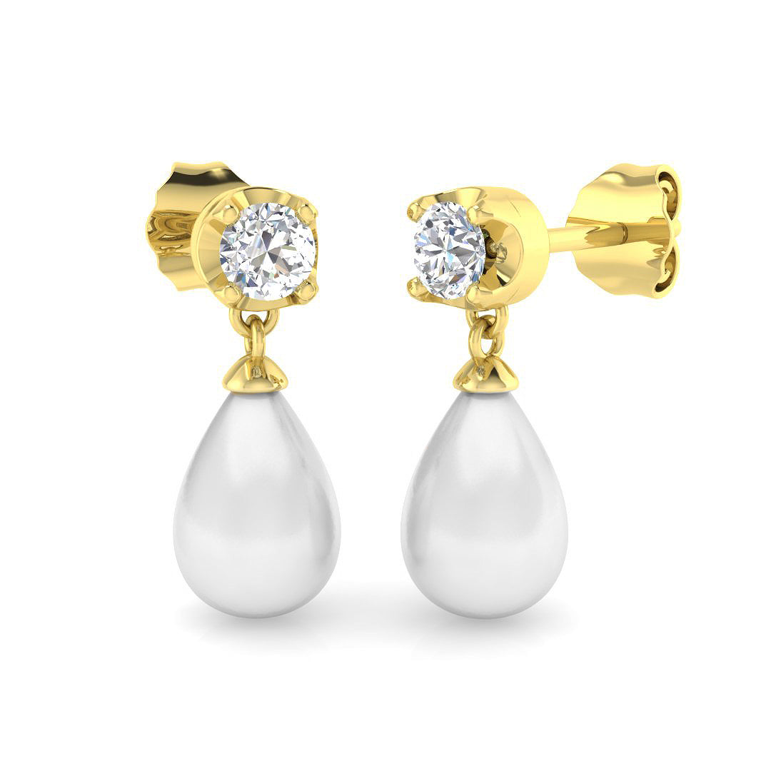 Pear Pearl Earrings