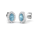 Oval Gemstone Earrings