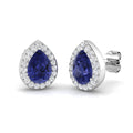 Pear Tanzanite Earrings