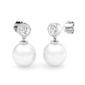 Round Pearl Earrings