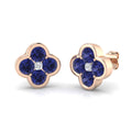 Round Tanzanite Earrings