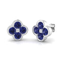 Round Tanzanite Earrings