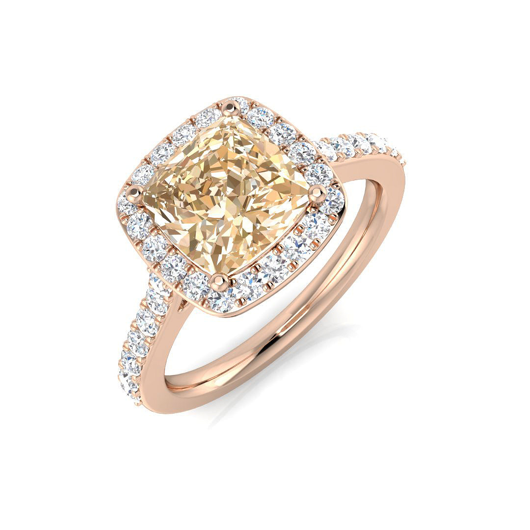 Cushion Gemstone Ring