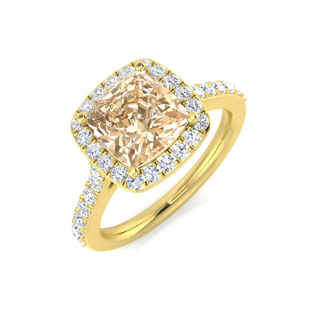 Cushion Gemstone Ring