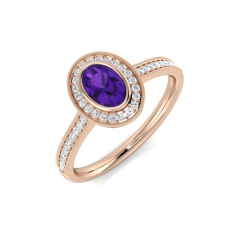 Oval Gemstone Ring