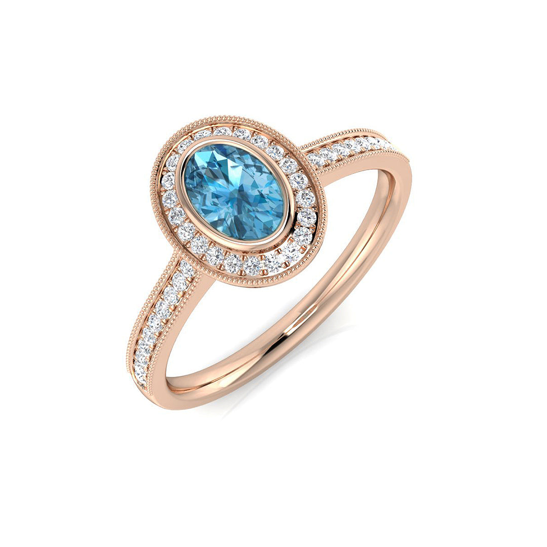 Oval Gemstone Ring