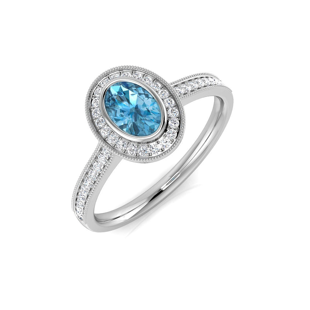 Oval Gemstone Ring