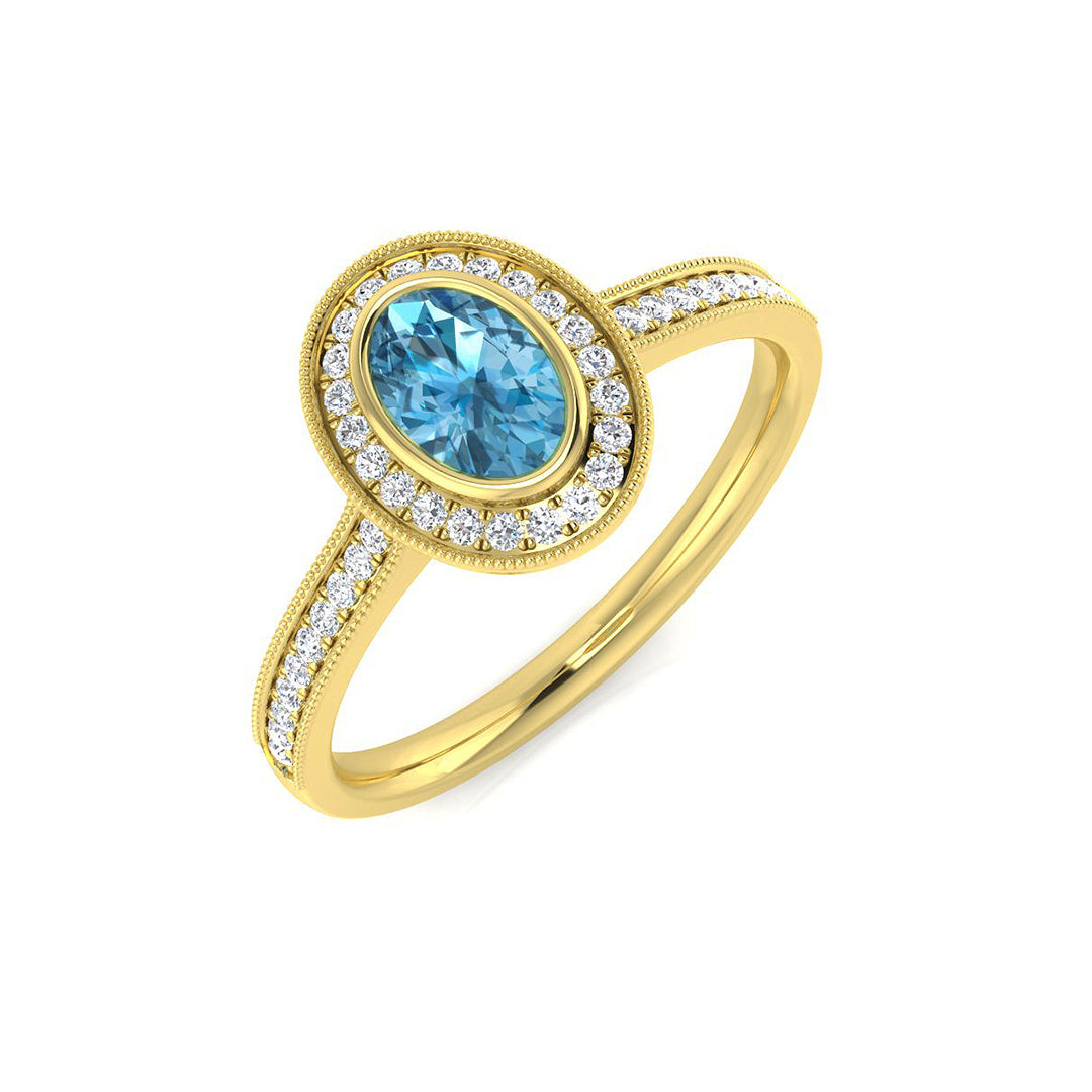 Oval Gemstone Ring