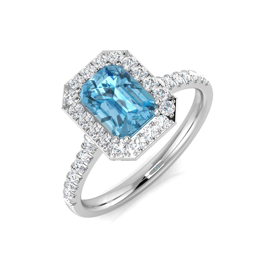 Emerald Cut Gemstone Ring