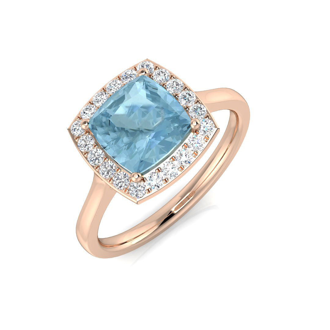 Cushion Gemstone Ring