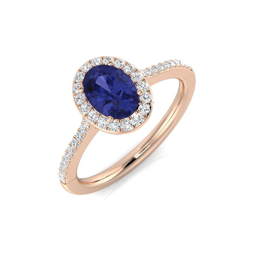 Oval Gemstone Ring