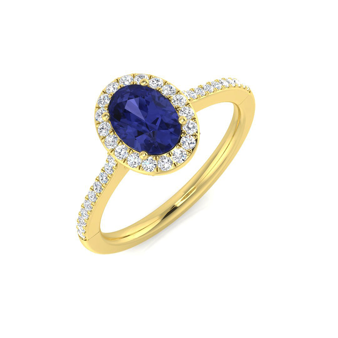 Oval Gemstone Ring