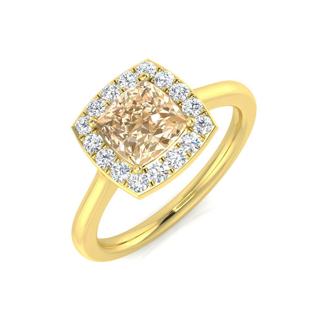 Cushion Gemstone Ring