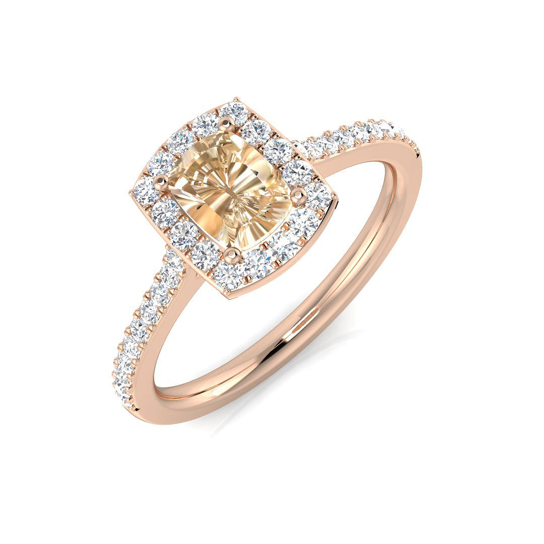 Cushion Gemstone Ring