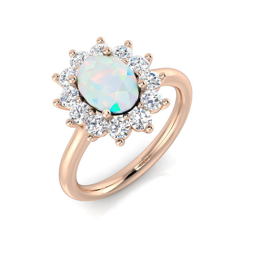 Oval Gemstone Ring