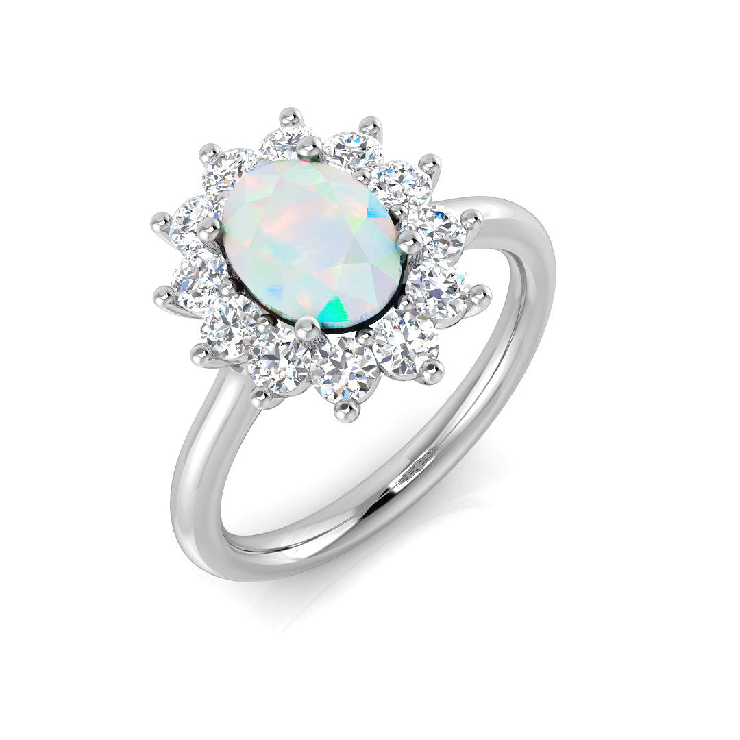 Oval Gemstone Ring