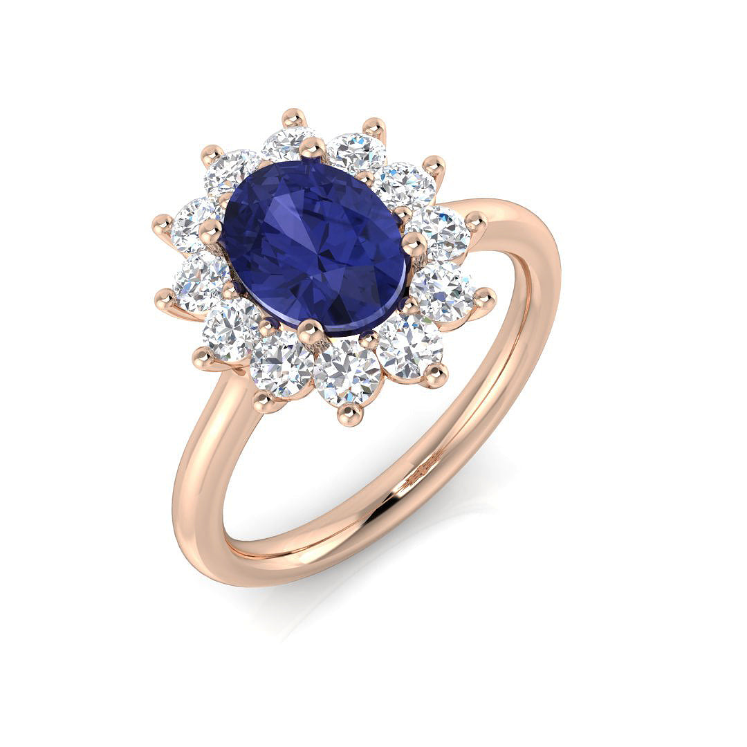 Oval Gemstone Ring
