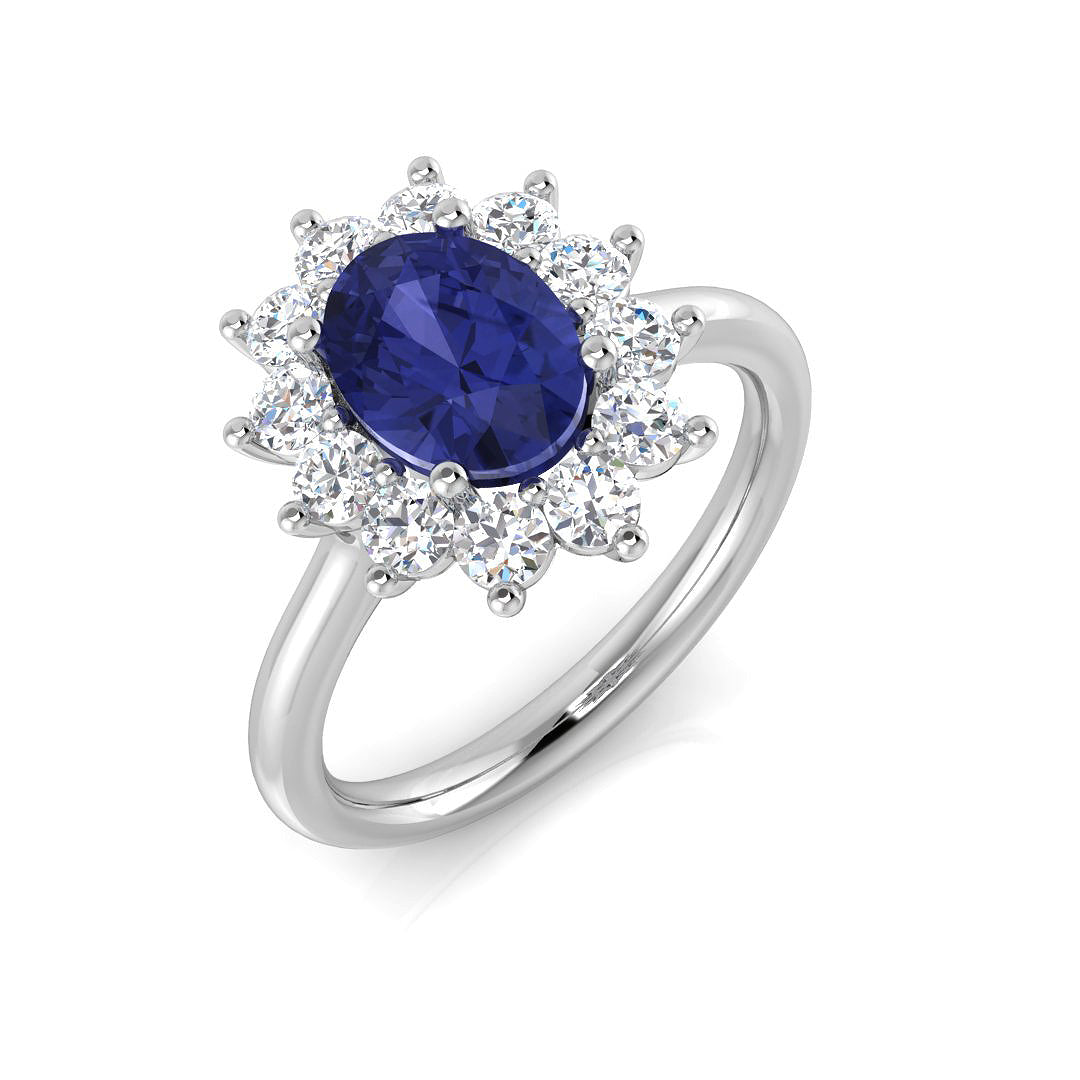 Oval Gemstone Ring