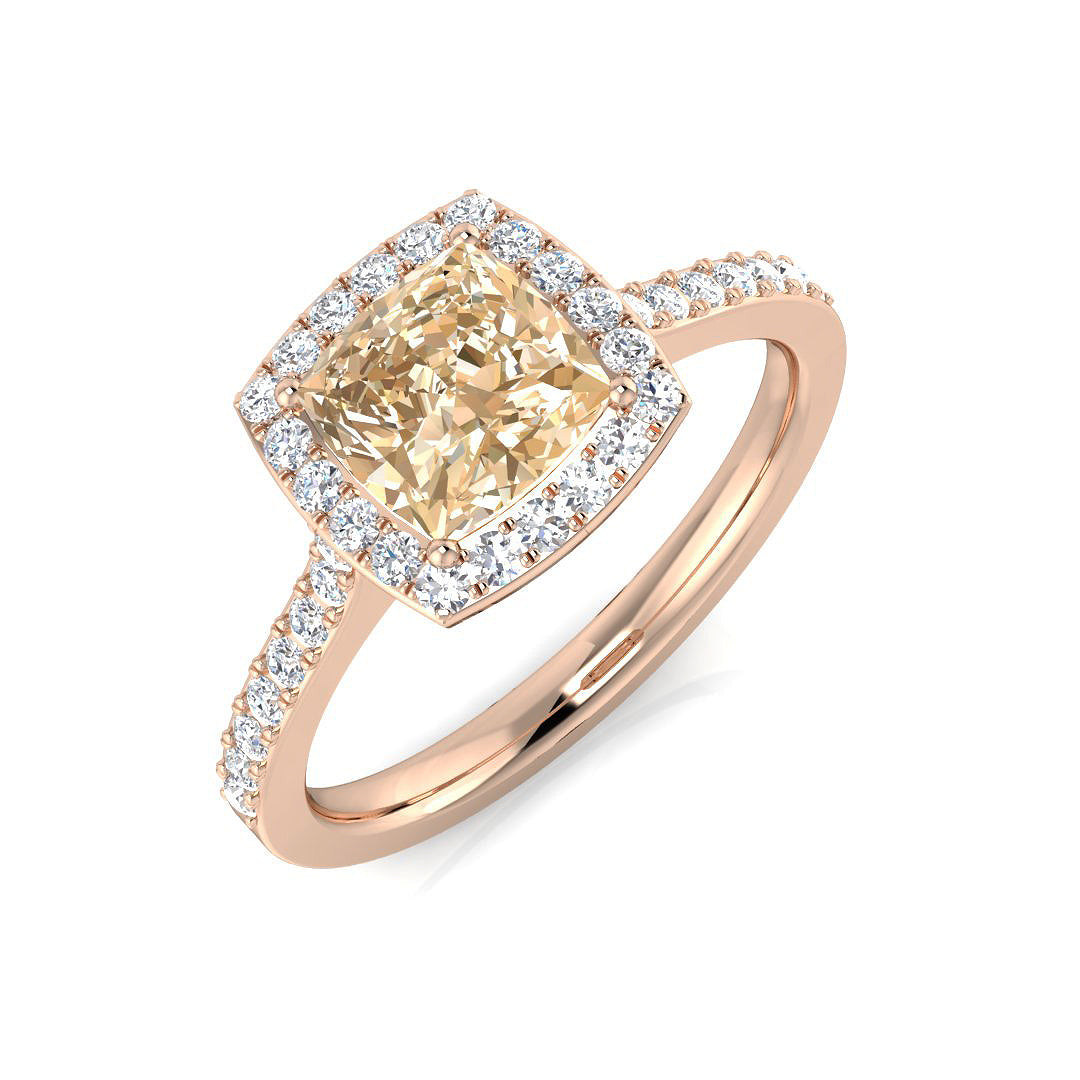 Cushion Morganite Ring