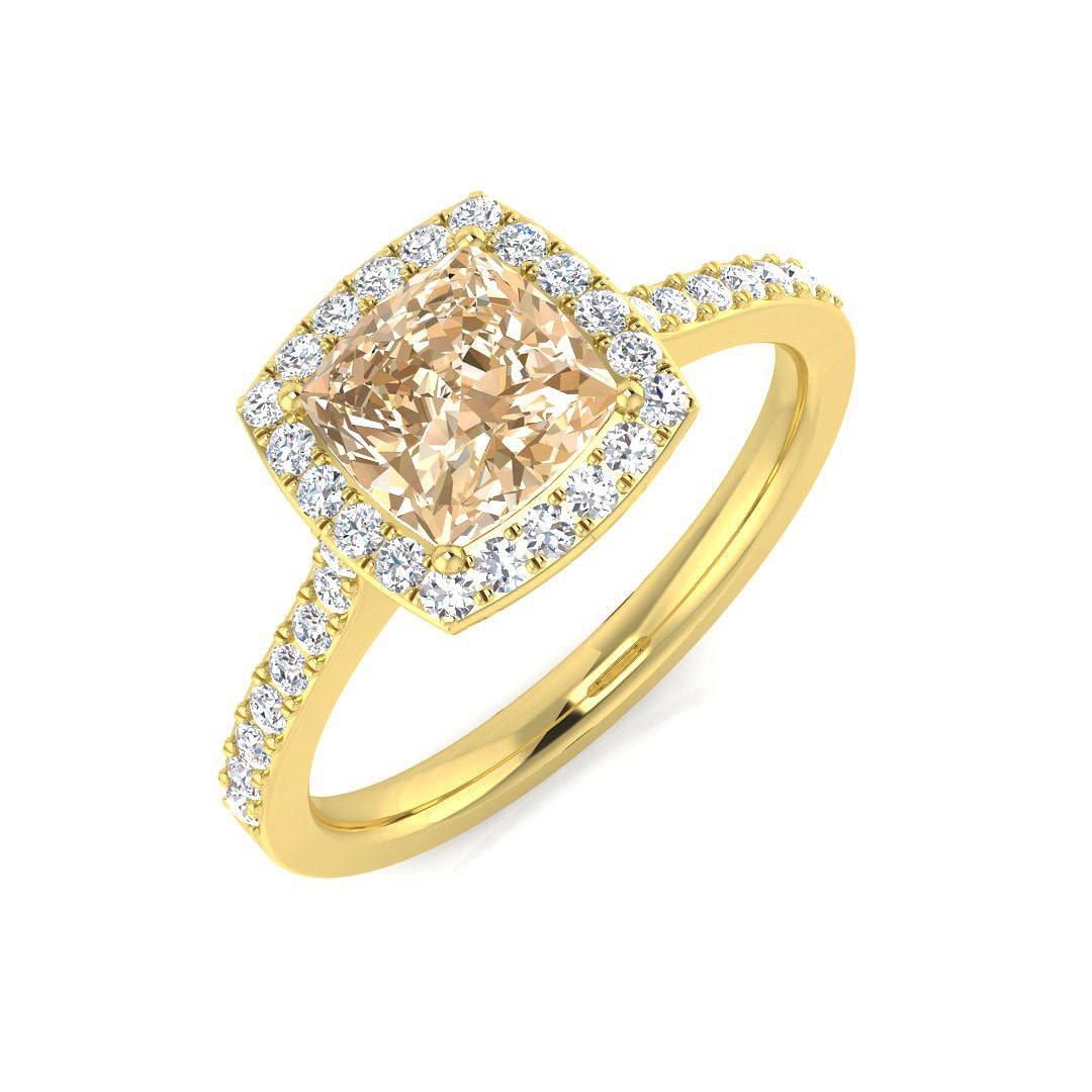 Cushion Morganite Ring