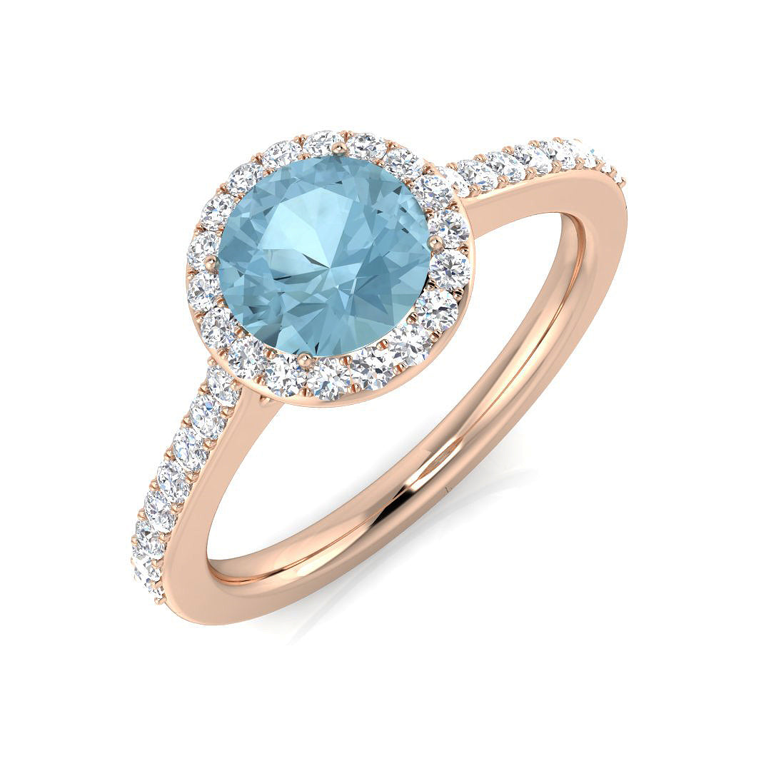 Round Gemstone Ring
