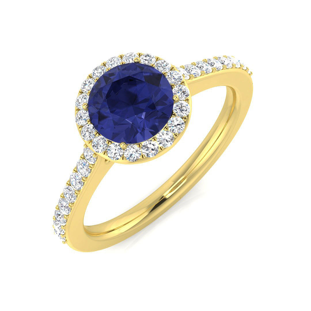 Round Gemstone Ring