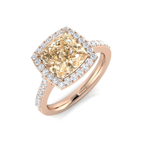Cushion Morganite Ring