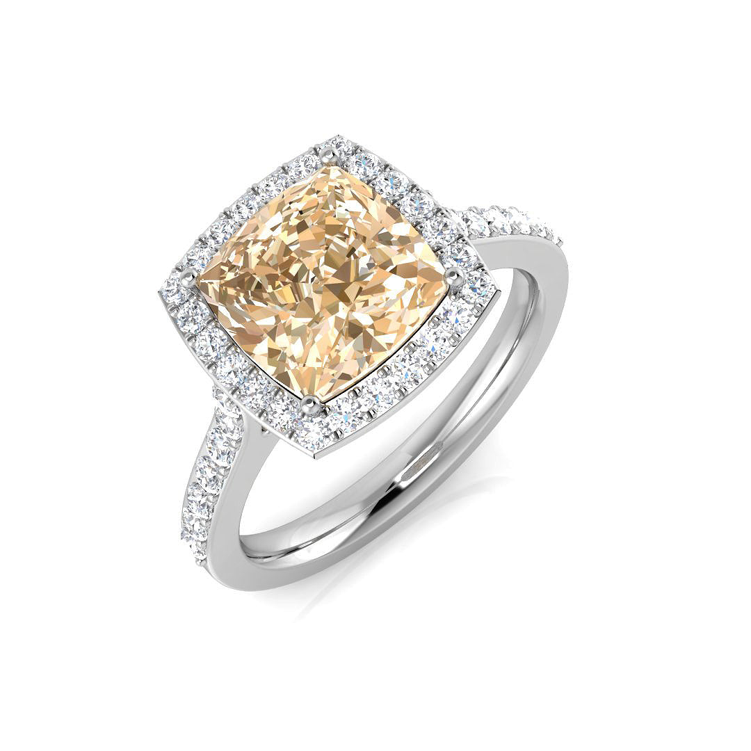 Cushion Morganite Ring