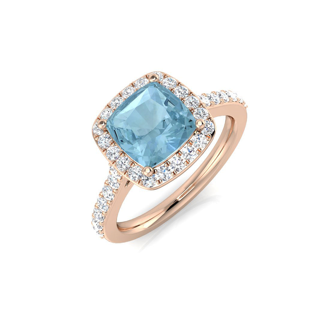Cushion Gemstone Ring