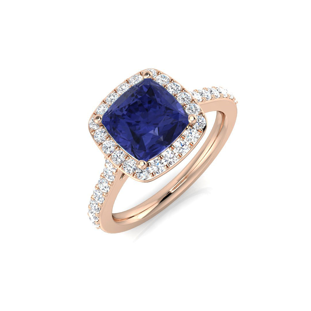 Cushion Gemstone Ring