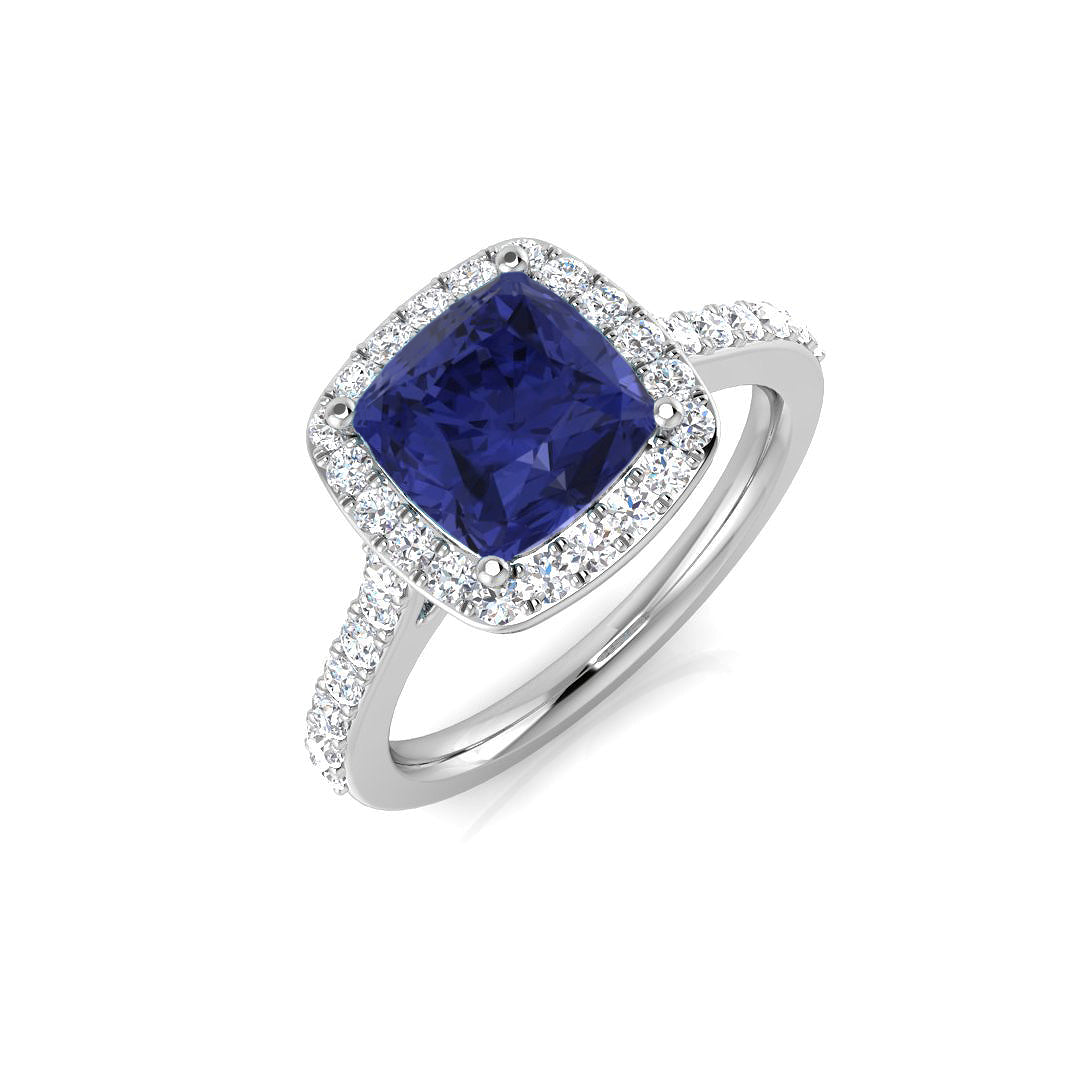 Cushion Gemstone Ring