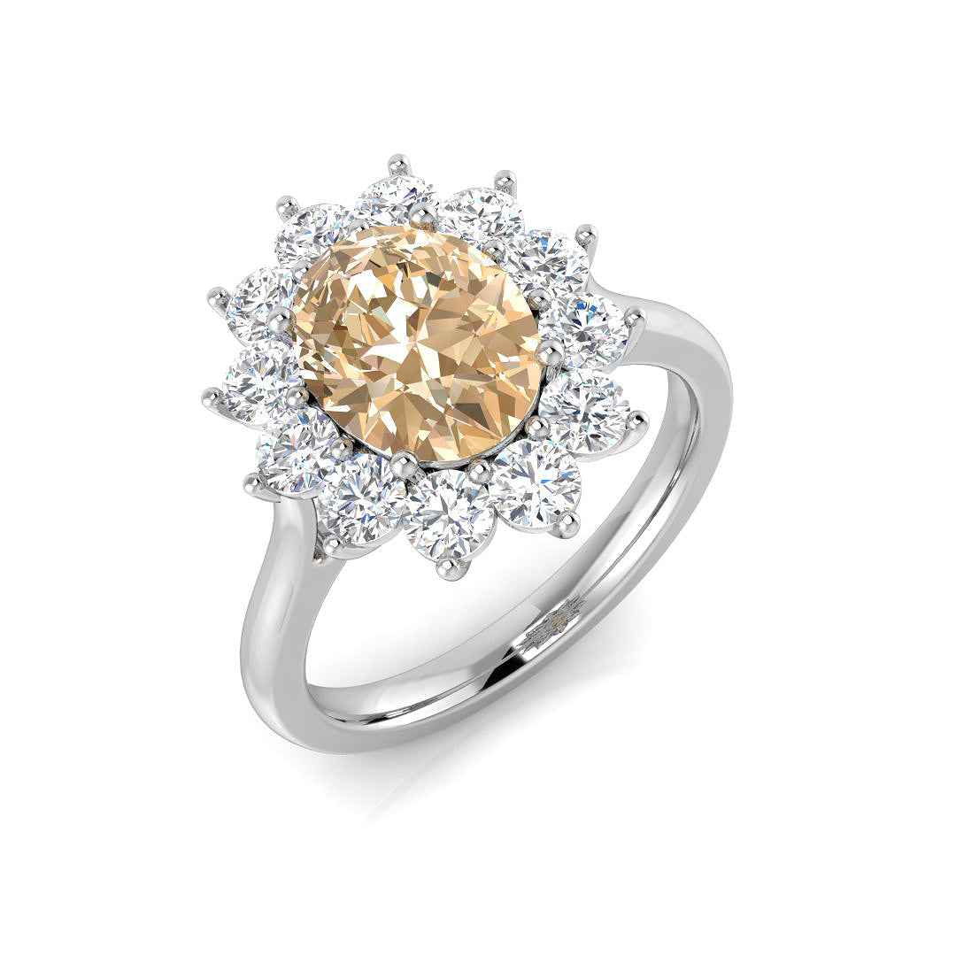 Oval Morganite Ring