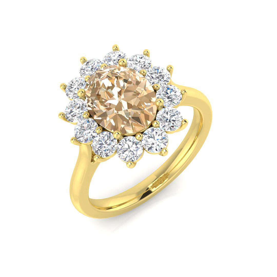 Oval Morganite Ring