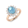 Oval Aquamarine Ring