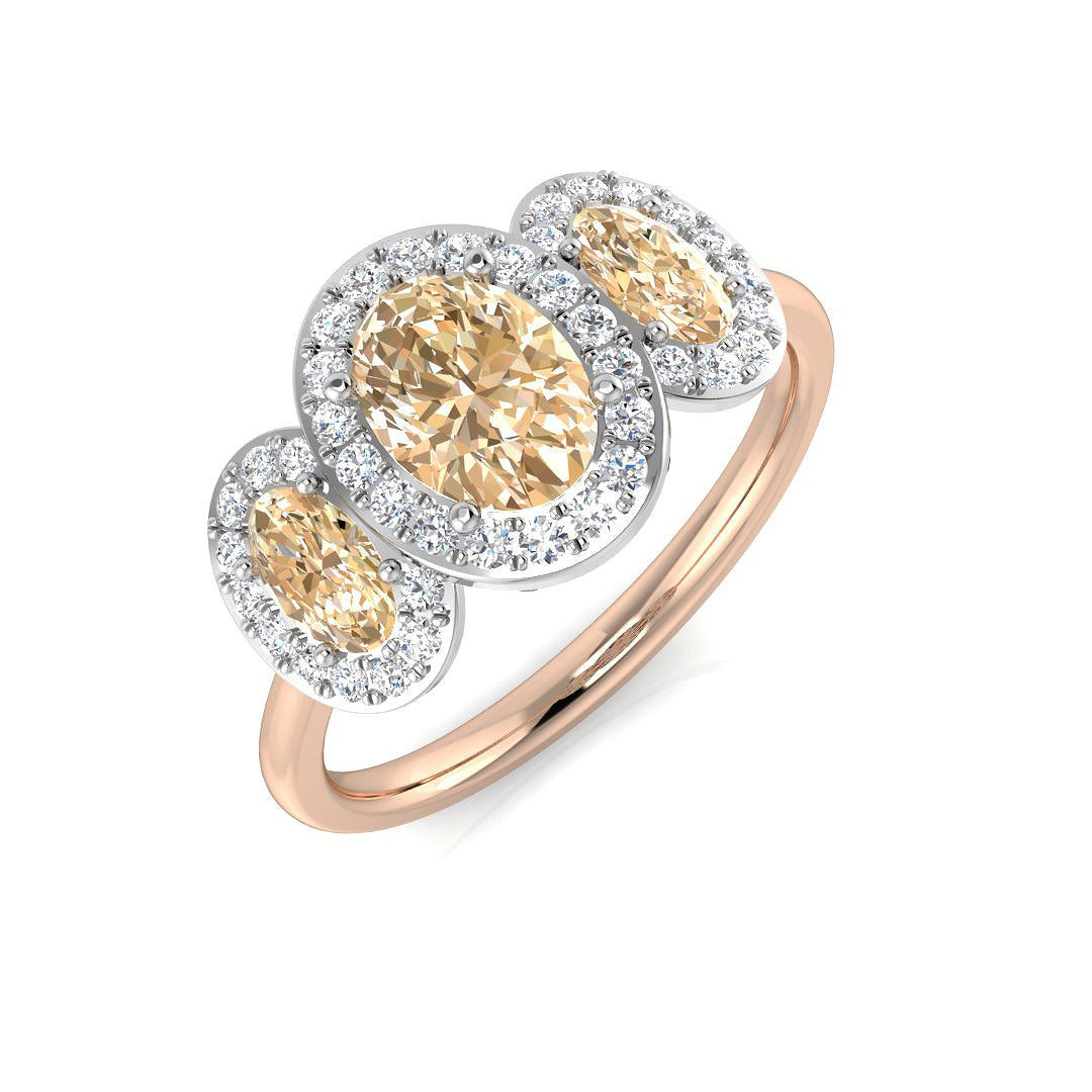 Oval Gemstone Ring