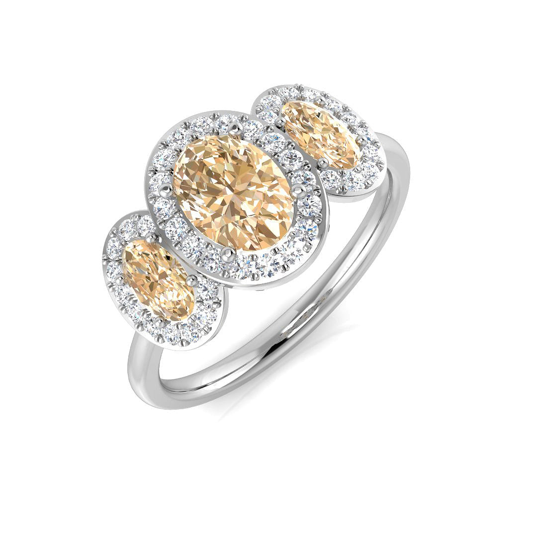 Oval Gemstone Ring