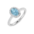 Oval Aquamarine Ring