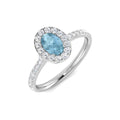 Oval Aquamarine Ring