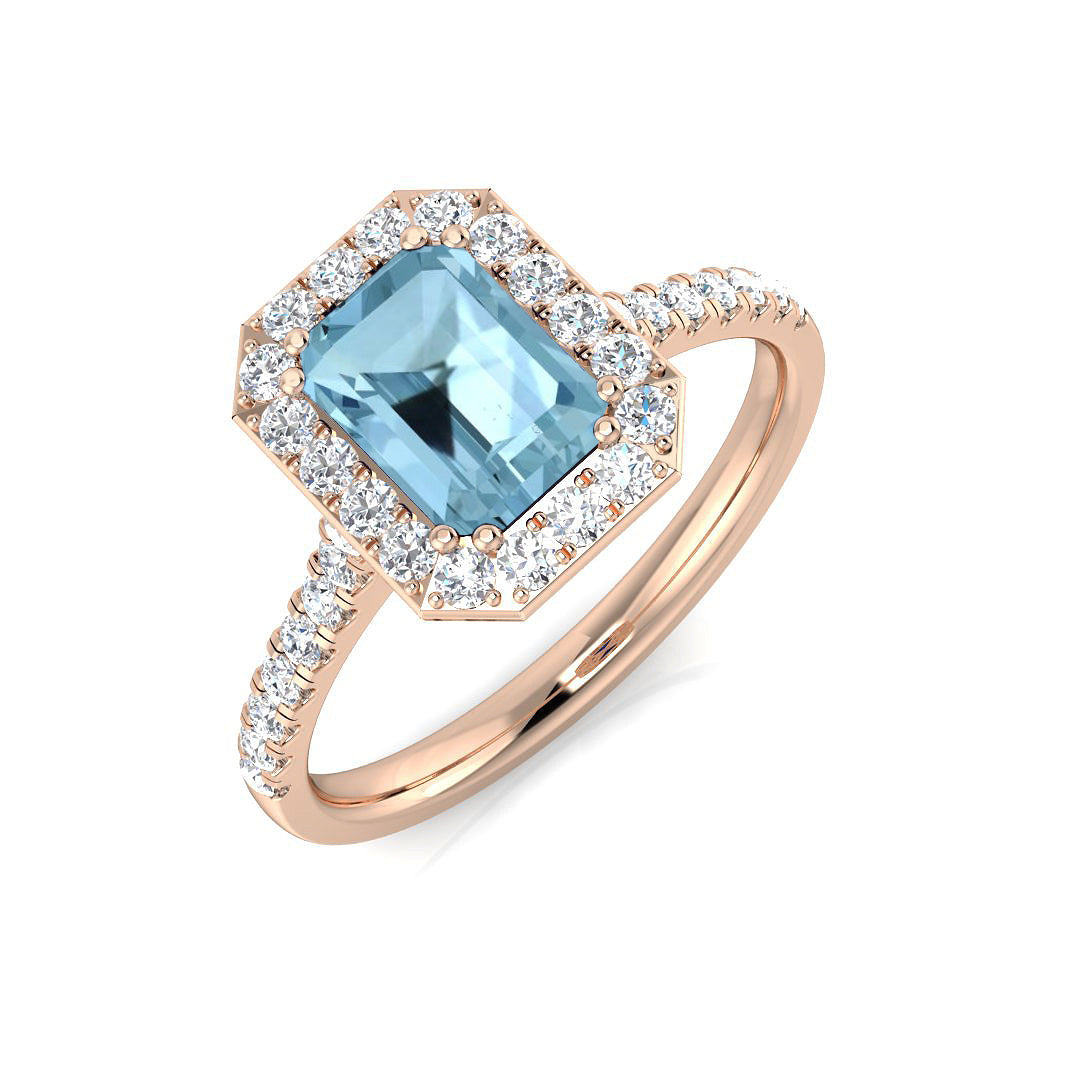 Emerald Cut Gemstone Ring