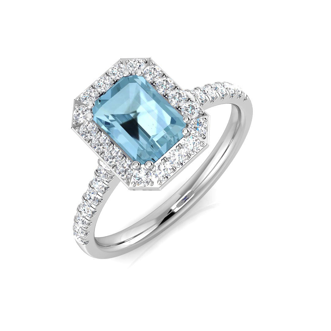 Emerald Cut Gemstone Ring