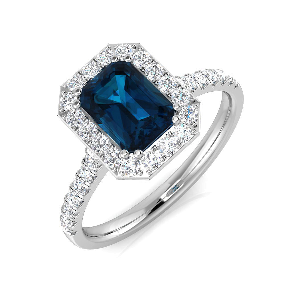 Emerald Cut Gemstone Ring