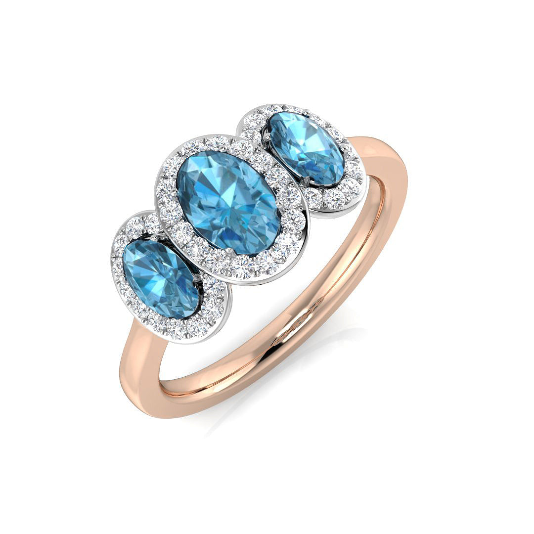 Oval Gemstone Ring