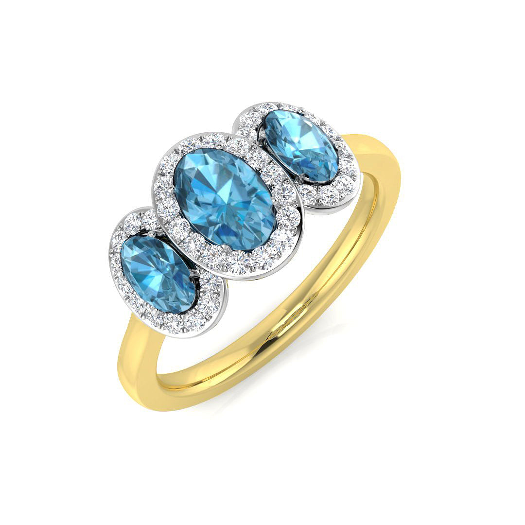 Oval Gemstone Ring