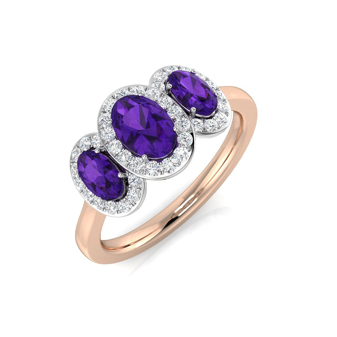 Oval Gemstone Ring