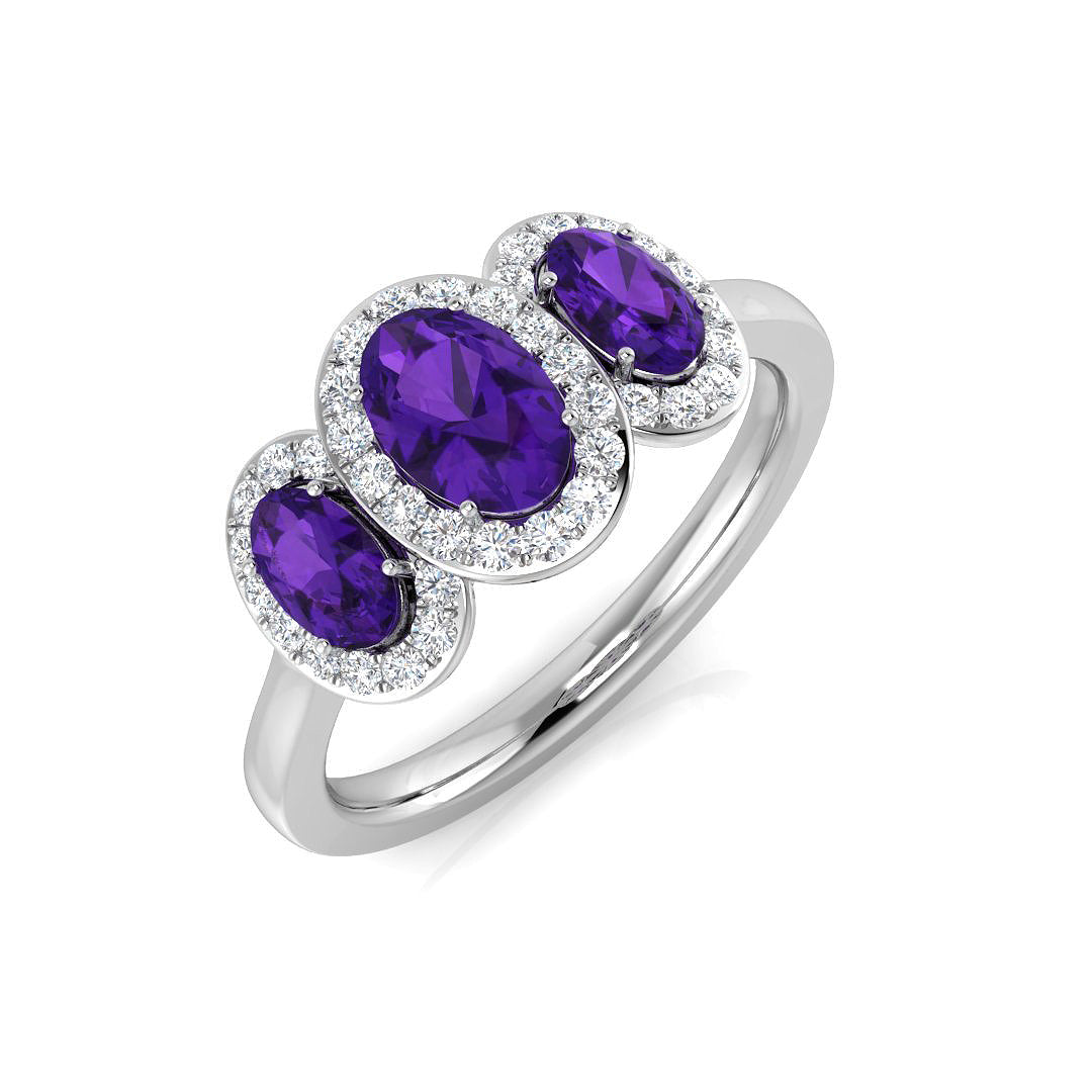 Oval Gemstone Ring