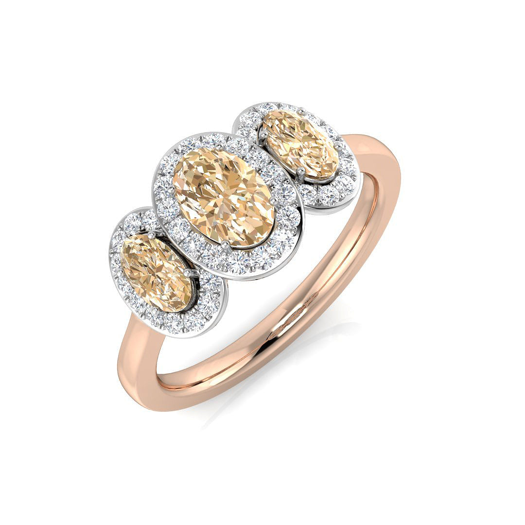 Oval Gemstone Ring
